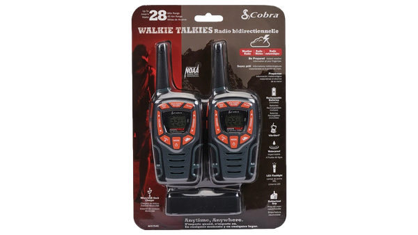 Ensemble de deux Radio Bidirectionnelle (Walkie Talkies) 45 km ACXT545 Cobra