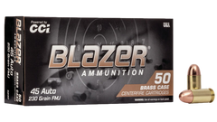 CCI BLAZER BRASS MUNITION 45 AUTO 230GR. (50)