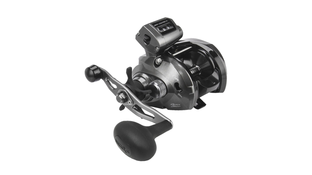 Moulinet lancer lourd à profil bas avec compteur de lignes Convector de Okuma