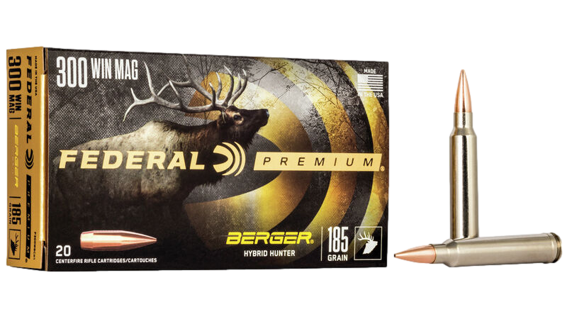Munitions 300 WIN MAG 185 gr. Berger Federal Premium
