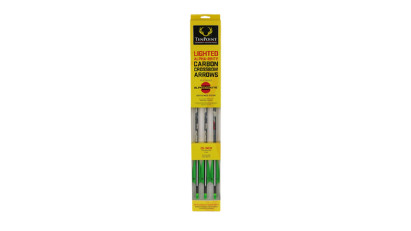 Flèches pour arbalète Ten Point Pro Elite 400 avec Alpha-Brite (paq de 3 ou 6)