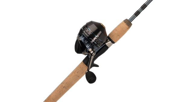 Ensemble canne et moulinet Pflueger President Spincast (moulinet fermé)