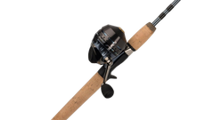 Ensemble canne et moulinet Pflueger President Spincast (moulinet fermé)