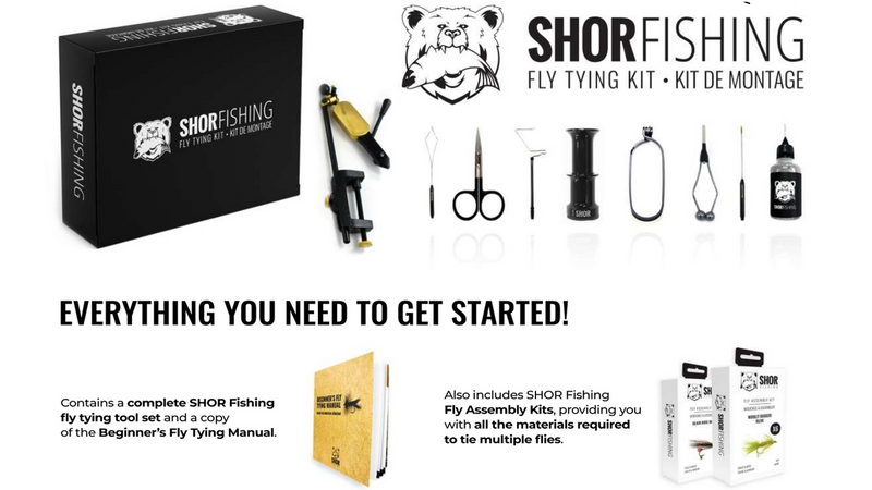 Kit de montage de mouche Or - SHOR Fishing Kit de montage de mouche Or - SHOR Fishing