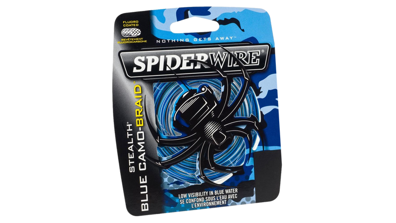 Fil à pêche tressé BLUE CAMO Stealth par SpiderWire