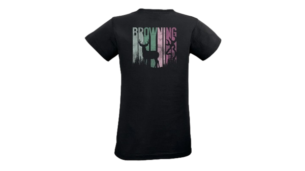 T-Shirt Deer Stripes femme Par Browning