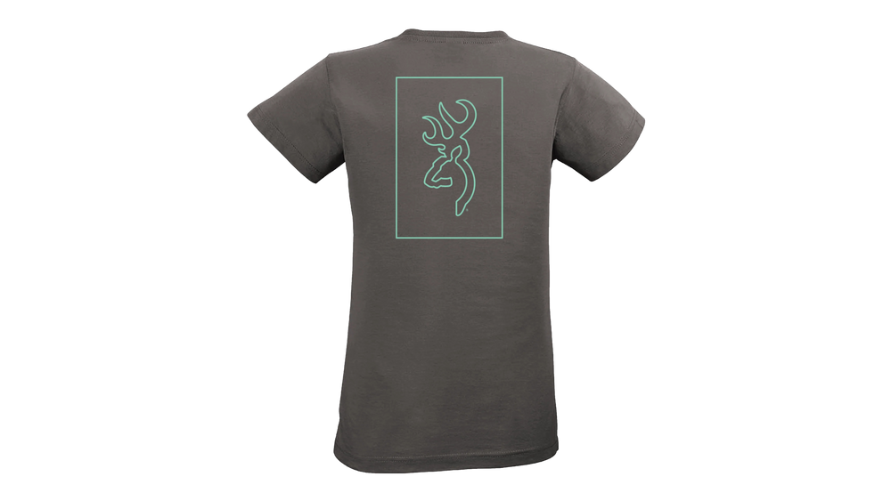 T-shirt Browning frame buckmark w-S/S charcoal Browning