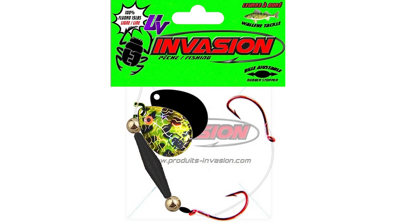 Invasion walleye harness with Hooks #4 / Colorado #3