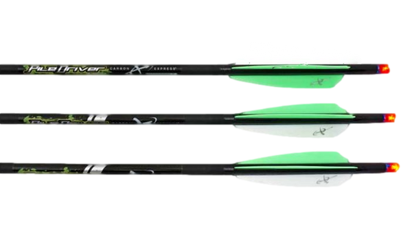 Flèches en carbone illuminés PileDriver pour arbalète de Carbon Express, paquet de 3