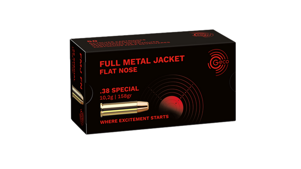 Munitions .38 Special FMJ Flat Nose 158 gr. de Geco