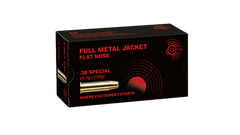 Munitions cal.38 Special 158gr FMJ flat nose Geco