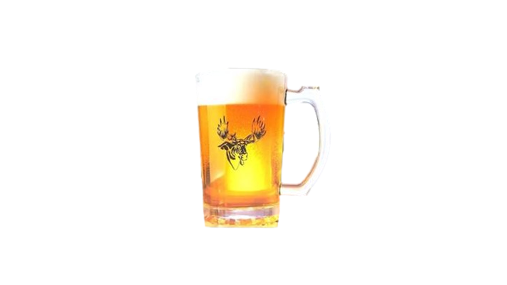 2 verres de bière orignal 500ML par L'Entrepôt du Chasseur