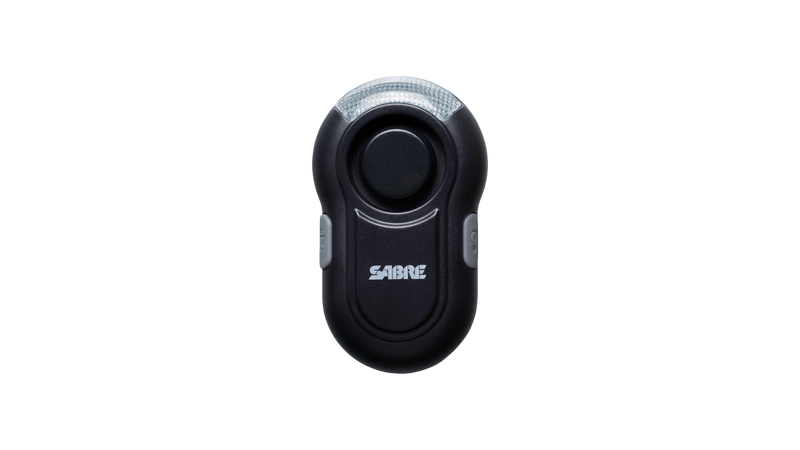 Système d'alarme personnel avec agrafe et lumière DEL SABRE