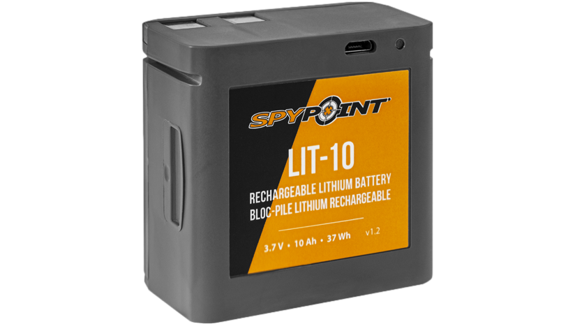 Ensemble bloc-pile au lithium rechargeable Spypoint ( LIT-10)