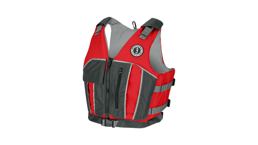 Veste nautique Reflex rouge et grise Mustang [GRIS-ROUGE - XS-S]
