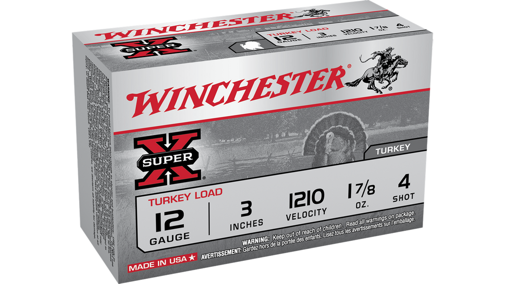 Munitions cal.12 3'' 1-7/8oz #4 Super X Turkey Load Winchest