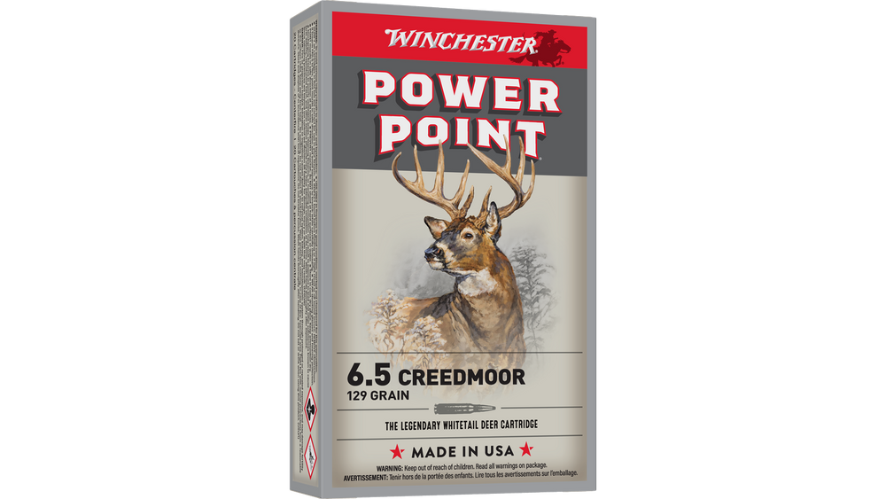 Munitions 6.5 CREEDMORE 129 gr. Winchester Power Point